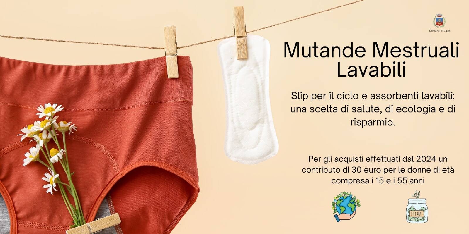 Contributo per l'acquisto di slip assorbenti lavabili